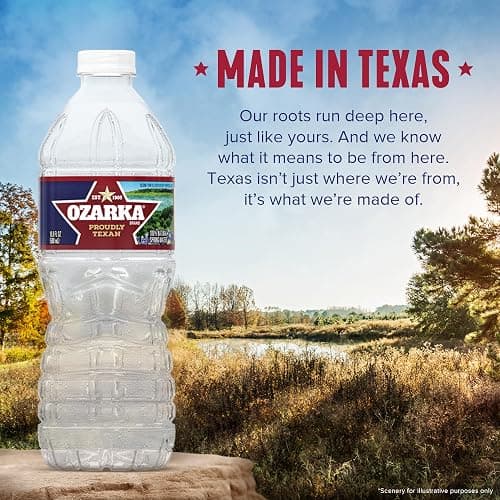 Ozarka Texas Spring Water Bottles - Still Bottled Water Enhanced with Naturally Occurring Minerals for a Crisp Taste, Daily Hydration for Home, Office & Travel, 16.9 Oz (24-Pack) thumbnail 6
