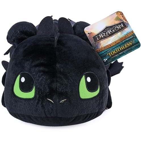 DreamWorks Dragons How to Train Your Dragon, Large Toothless Plush Toy, Stuffed Animal, Movie Merch, Kids Toys, Ages 3 and Up, 18” thumbnail 8