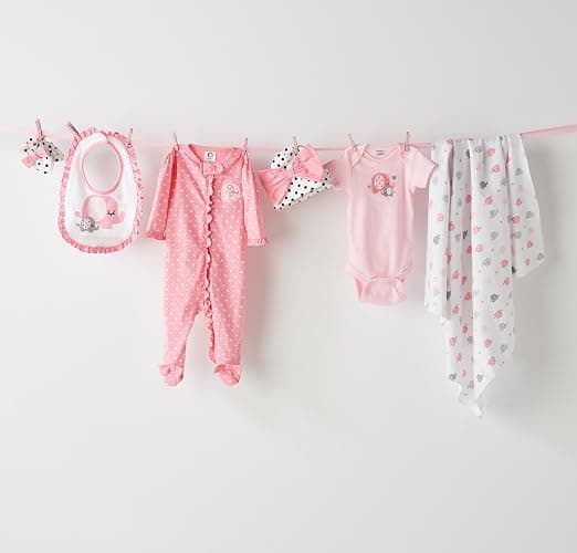 Gerber baby-girls 5-pack Short Sleeve Variety Onesies Bodysuits thumbnail 6