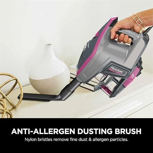 Shark HV371 Rocket Pro DLX Corded Stick, Removable Hand Vacuum, Advanced Swivel Steering, XL Cup, Crevice Tool, Upholstery Tool & Anti-Allergen Dust Brush, Fuchsia, Capacity thumbnail 8