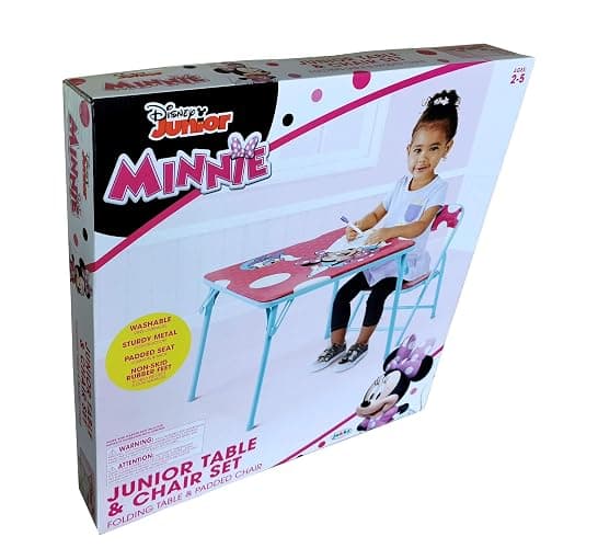 Jakks Pacific Minnie Jr Activity Table Set with One Chairs ,Teal and Red thumbnail 7