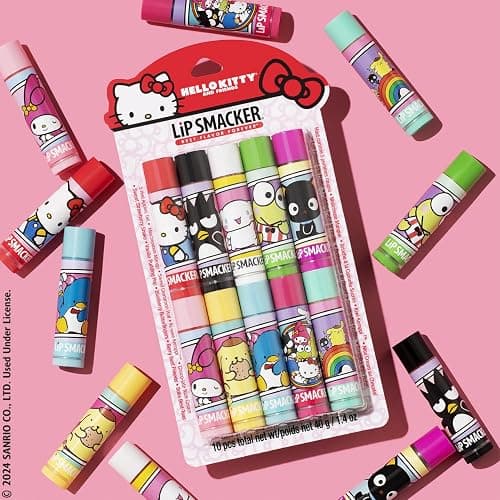 Lip Smacker Sanrio Hello Kitty & Friends Pack - 10 Moisturizing Lip Balms, Hydrating & Protecting - Cruelty-Free thumbnail 6