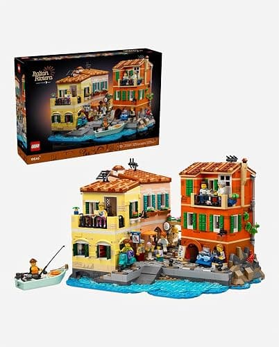 LEGO Ideas Italian Riviera Building Set for Adults - DIY Home & Office Decor for Men & Women Ages 18+ - Construct 3 Colorful Buildings & 10 Minifigures W/Accessories - Gift Idea for Birthdays - 21359 thumbnail 8