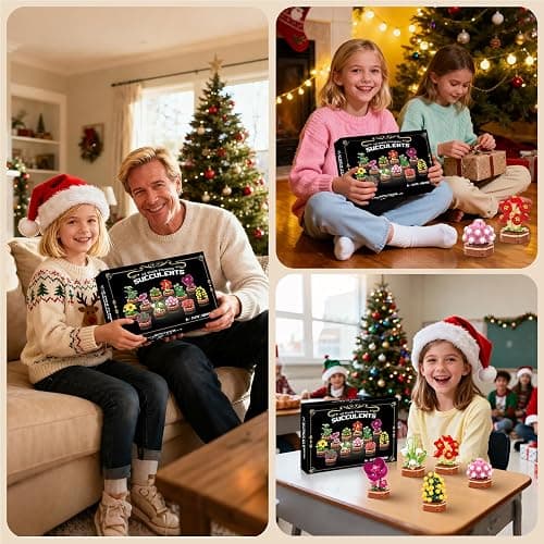 KOJAYHOL 12 Pack Flower Succulent Building Block Set, 1001 Pcs DIY Creative Flowers Bouquet Model Kit for Adults and Teens, Artistic Floral Home Decor, Perfect Christmas Birthday Gift for Loved Ones thumbnail 6
