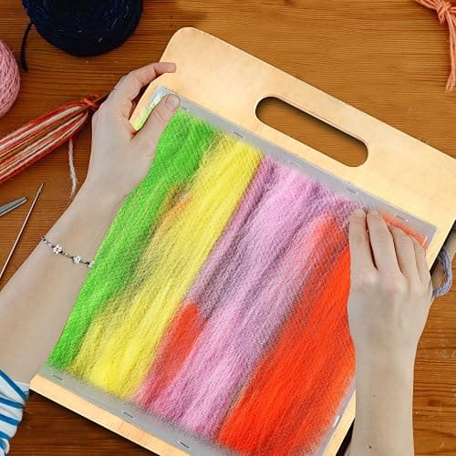 Wool Blending Board Carding Brush Set with Board and Brush for Rolags thumbnail 7