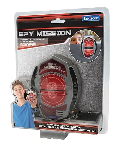 LEXiBOOK - Spy Mission, Spy Motion Detector with Alarm, Light Effects, Detection up to 30 Centimeters, Black/red, RPSPY05 thumbnail 4