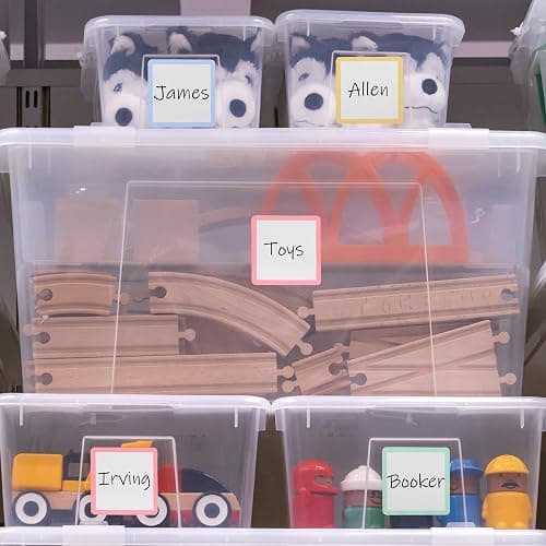 Mr. Pen- Dry Erase Magnets, 4”x4”, 24 Pack, Colorful Dry Erase Magnetic Labels thumbnail 9