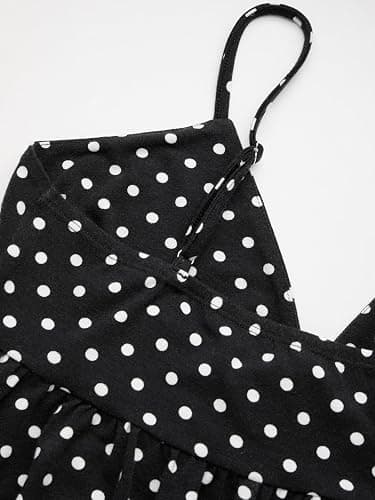 CIDER Polka Dot Babydoll Tops for Women Cute V Neck Sleeveless Going Out Tops Flowy Crop Tank Top Summer Outfits Y2K thumbnail 3