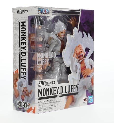 TAMASHII NATIONS - One Piece - Monkey D. Luffy -GEAR5- S.H.Figuarts Action Figure | One Piece 6 Inch Action Figure S.H. Figuarts - Monkey D Luffy Gear5 Reissue thumbnail 12