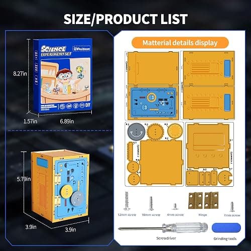 FoxiSteam STEM Toys for Boys Girls Age 6-7 8-13 Science Kits for Wood Mechanical Combination Box Christmas Birthday Gifts for 6 7 8 9 10 11 12 13 14+ Years Old Boys Teens Gift Ideas thumbnail 2