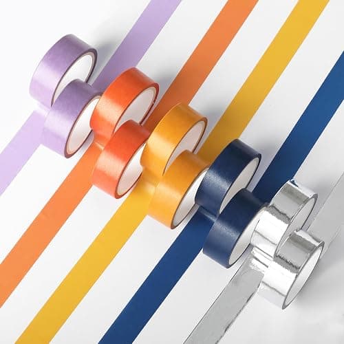 Mr. Pen- Washi Tape Set, 10 Rolls, 5 Yards/Roll, Washi Tape for Scrapbook | Arts, Crafts, Journals and Planners, Autumnal Reverie thumbnail 9