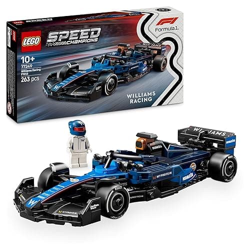 LEGO Speed Champions Williams Racing FW46 F1 Race Car Toy with a Collectible Formula 1 Driver Minifigure - Model Kits for 10+ Year Old Boys & Girls or Adult Motorsport Fans 77249 - Image 1