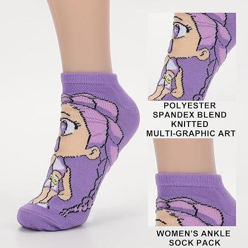 Bioworld KPop Demon Hunters Hunter/X & Derpy 5-Pair Pack Casual Crew Socks thumbnail 7