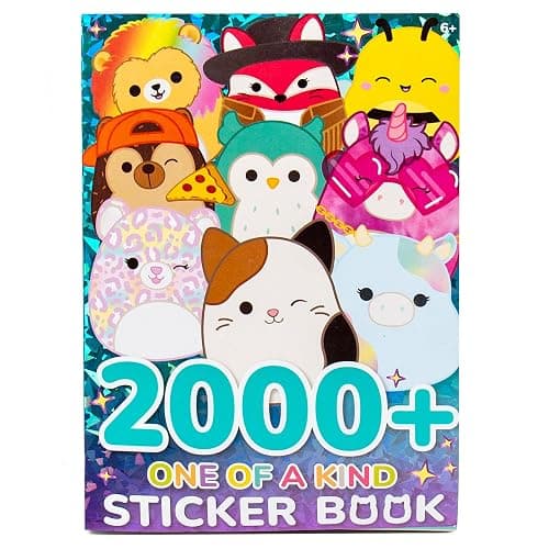 Original Squishmallows 2000+ One of a Kind Sticker Book, 43 Sticker Sheets, Kawaii Squishmallows Stickers for Water Bottle, Notebooks, Party Favor Bags, Cute Stickers & Sticker Books for Kids Ages 4-8 thumbnail 8