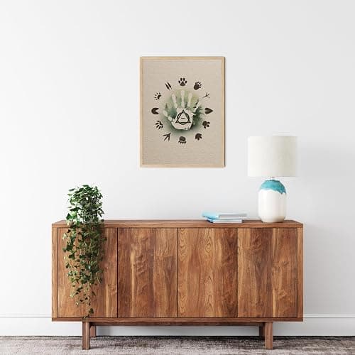 TwoDays Therian Room Decor, Therianthropy Stuff for Bedroom, Woodland Animals Tracks Poster for House, Therian Symbol Artwork Prints. (12" X 16", UNFRAMED) thumbnail 4