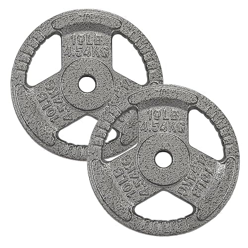 Cast Iron 1-Inch Standard Weight Plate for Strength Training & Weightlifting, Multiple Weights Available - Image 1
