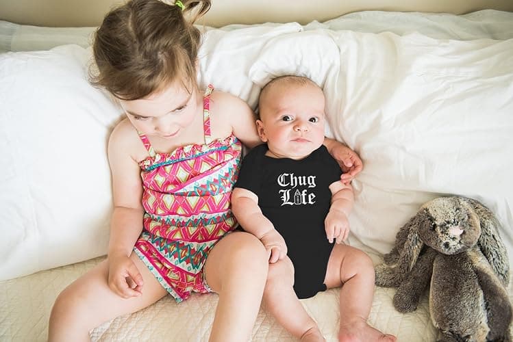 AW Fashions Chug Life Baby Bodysuit Funny, Cute, and Comfortable Infant Apparel - Trendy Newborn Clothing thumbnail 5