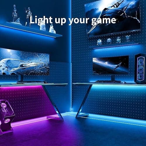 BATHEBRIGHT 30M Led Strip Lights Music Sync RGB Bluetooth Color Changing Flexible LED Light Strips,with Smart App Control Remote, Led Lights for Bedroom Room Lighting Flexible Home Decoration thumbnail 5