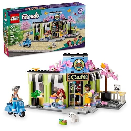 LEGO Friends Heartlake City Cafe Building Toys - Pretend Play Toys Figures & Playset for Kids, Girls & Boys, Ages 6+ - Imaginative Play W/Mini Dolls - Birthday Gift Idea - 42618 - Image 1