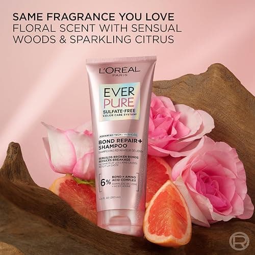 L'Oreal Paris EverPure Sulfate-Free Vegan Hair Care Kit - Shampoo and Conditioner to Strengthen and Repair Hair Bonds (Packaging May Vary) thumbnail 7