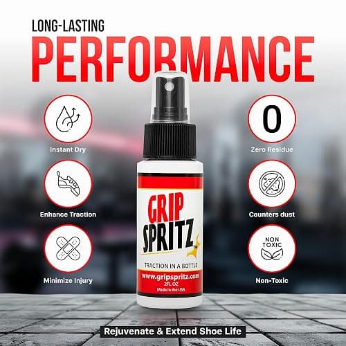 Grip Spritz - Basketball Shoe Grip Spray - Improve Sole Traction & Court Grip - Rejuvenate & Elongate Sneaker Life - Anti Slip Grip & Performance Enhancer - Basketball Accessory thumbnail 5