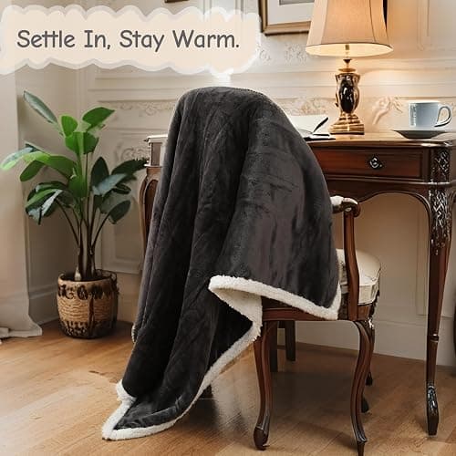Electric Heated Blanket Full Size 72"x84", Soft Flannel with Overheat Protection, 6 Adjustable Heat Settings & 10-Hour Auto-Off Timer, Fast Heating for Winter Comfort, Dark Gray thumbnail 4