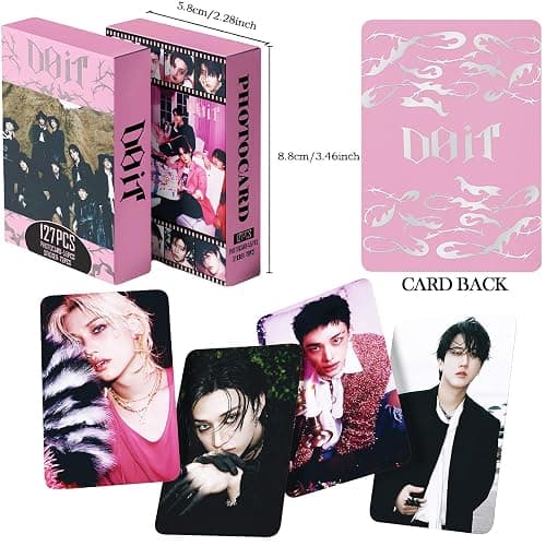 Stray Kids Photocards 127PCS DO IT Photo Card Set Stray Kids DO IT Album Merch Boys and Girls Card Set 55 PCS Photocard and 72 PCS Stickers Gift for STAY thumbnail 3