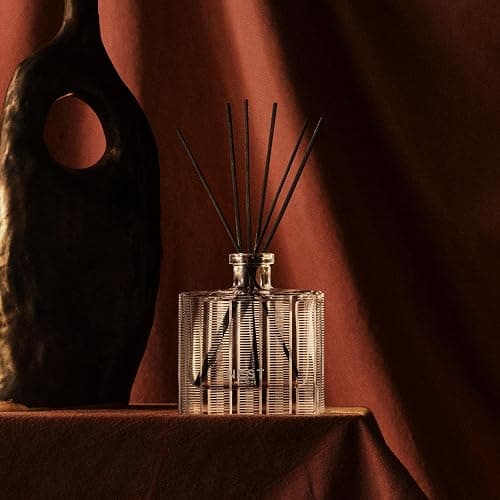 NEST New York Reed Diffuser, Moroccan Amber - 5.9 fl oz - Fragrance for Up to 90 Days - Reusable, Refillable Glass Holder - Includes 8 All-Natural Reed Sticks - Flame Free thumbnail 2