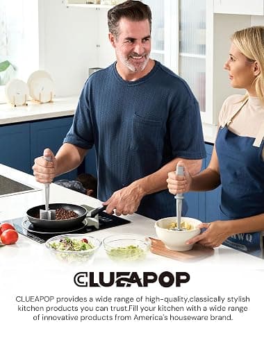 Premium Meat Chopper for Ground Beef - CLUEAPOP Heat Resistant Meat Masher - Kitchen Tools & Gadgets - Ground Beef Smasher - Non Stick Hamburger Chopper - Cook Ground Meat with Easy thumbnail 2