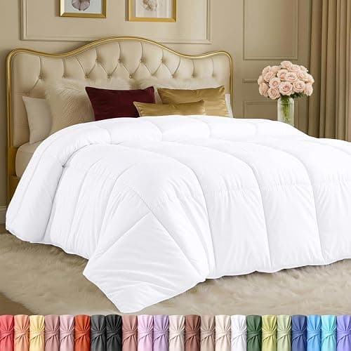 Utopia Bedding Duvet Insert, Comforters Queen Size 88 x 88 Inches, White | Cozy All Season Comforter for Kids, Boys, Girls, and Teens, Down Alternative Fill, Soft Microfiber Shell, Machine Washable - Image 1