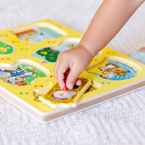 Melissa & Doug Nursery Rhymes 1 Light-Activated Sound Puzzle - 6 Pieces thumbnail 6