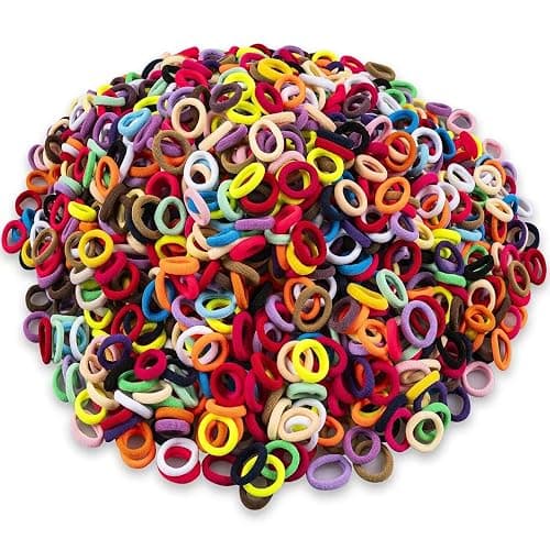 TVINLIK 400 PCS Baby Hair Ties – No Damage Elastic Ponytail Holders | Soft Seamless Multicolor, Hair Bands for Toddlers and Girls, Baby Hair Accessories (30 Colors) - Image 1