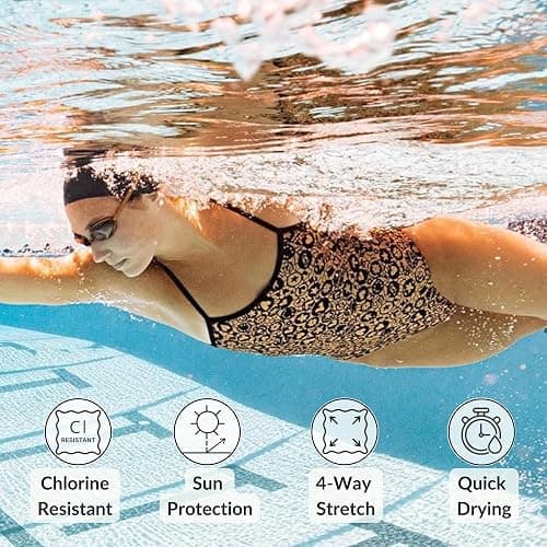 Sporti Micro Back Women's Athletic One Piece Swimsuit - Competitive Bathing Suit for Lap Swimming thumbnail 5