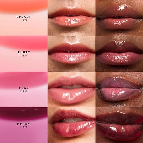 Saie Glossybounce - Hydrating Lip Gloss and Tinted Lip Oil Hybrid with Hyaluronic Acid & Jojoba Oil for Non-Sticky, Ultra-Shiny, Plump & Soft Lips - Everyday Makeup Essential - Burst (.17 oz) thumbnail 4