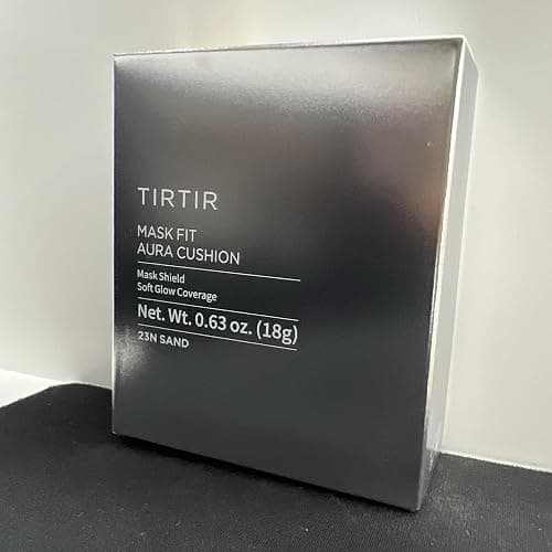 TIRTIR Mask Fit Aura Silver Cushion Foundation | Semi-glow Finish, Natural Coverage, Moisturizing, Lightweight, Korean cushion foundation (#23N Sand, Full Size, 0.63 Fl Oz) thumbnail 7