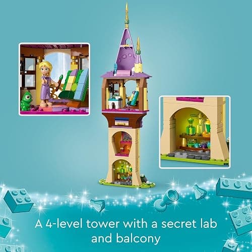 LEGO Disney Princess Rapunzel’s Tower & The Snuggly Duckling Tangled Building Toy with Flynn Rider and Mother Gothel Mini-Dolls, Disney Princess Toy, Fun Gift for Girls and Boys Ages 6 Plus, 43241 thumbnail 3