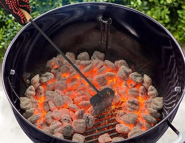 Onlyfire BBQ Charcoal Rake, 21 Inch Charcoal Ash Tool for Grill Ash Removal, Heavy Duty Heat-Resistant Wood Handle Fire Pit Grill Ash Removal Rake for BBQ, Smokers, Pizza Oven & Kamado Grills thumbnail 4