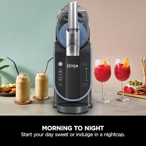 Ninja SLUSHi Frozen Drinks Maker, Create Slush, Frozen Cocktails, Frappé, Milkshakes & Frozen Juice, No Ice or Preperation Needed, WhisperChill Technology, 1.9l Capacity, Blue & Grey FS301UK thumbnail 7