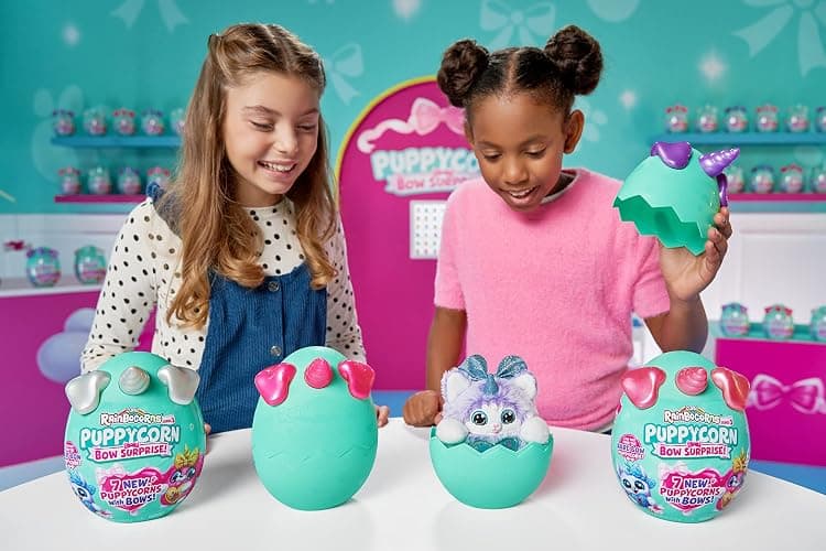 Rainbocorns Puppycorn Surprise Series 3 (Pink Karmo) by ZURU, Collectible Plush Stuffed Animal, Surprise Egg, Sticker Pack, Slime, Dog Plush, Ages 3+ for Girls, Children thumbnail 6