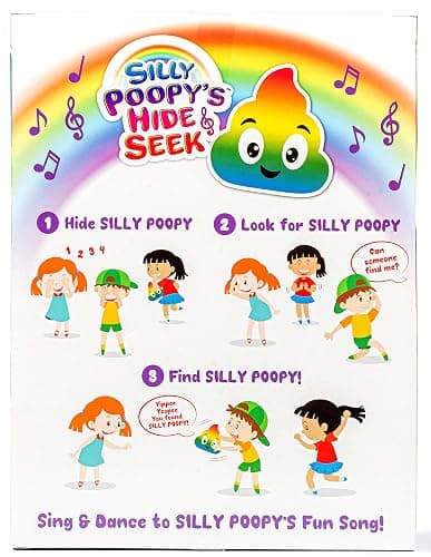 Silly Poopy's Hide & Seek by Relatable, The Talking, Singing, Rainbow Hide & Seek Toy, Fun Learning Toys for Toddlers, Interactive Toddler Toys, Perfect Stocking Stuffers or Funny Gift for Toddlers thumbnail 7