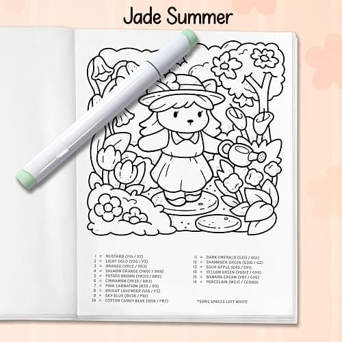 Cute & Cozy Color by Number: Coloring Book for Adults and Teens with Fun, Easy, and Relaxing Scenes to Complete Step by Step (Cozy Coloring Books) thumbnail 7