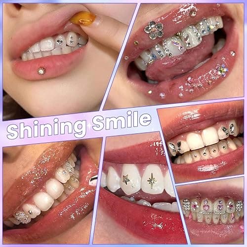 DAZZLEBRITE Tooth Gem Kit, Tooth Gems Kit for Teeth, Beginners Starter Crystals Teeth Gem Jewelry for Women Men, Bedazzling Gems Kits with Pickup Tools. thumbnail 7