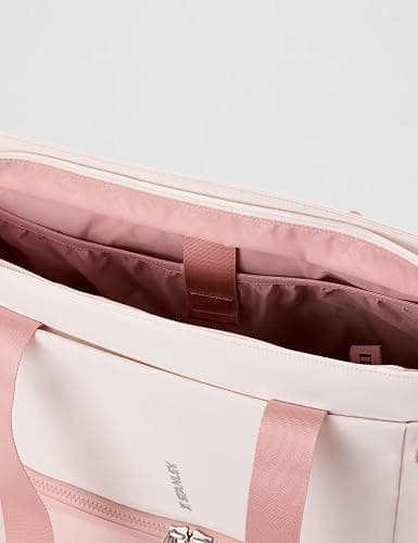 STANLEY Vitalize Tote| Gym, Work & Travel Bag with Laptop Sleeve | Expandable Bottom Compartment | Tumbler & Water Bottle Pockets | Durable Recycled Fabric | Rose Quartz thumbnail 6