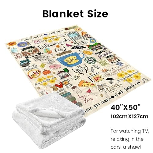 Flannel Fleece Throw Blanket Ultra-Soft Fleece Anti-Pilling Super Soft Cozy Plush Blanket, Lightweight Warm Fuzzy Blanket for Couch, Bed, Sofa, Travel, All Seasons 50x40 Inch thumbnail 5