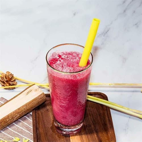 tifanso 14PCS 10" Extra Wide Reusable Silicone Straws for 20/30oz Tumblers | Food Grade Flexible Silicone, Includes Cleaning Brushes, Ideal for Milkshakes, Fits Yeti Rtic Cups, BPA-Free & Easy to Clean thumbnail 2