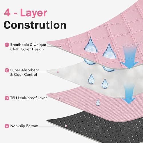 Siedihit Dog Cat Playpen, Puppy Pet Playpen Indoor for Small Dog Crate Tent Cage Outdoor, Portable Pop Up Dogs Enclosure Kennel with Carrying Case for Dogs/Cats/Rabbits(Pink, Small with pad) thumbnail 5