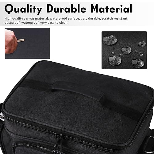 Portable Nintendo Switch Case Large Carrying Storage Bag Compatible with Nintendo Switch/Switch OLED/ Switch Lite, Soft Lining Hard Case for Nintendo Switch Console Pro Controller & Accessories thumbnail 6