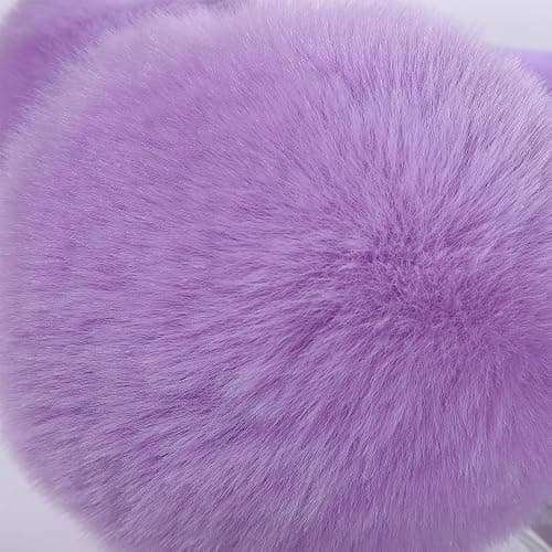 CHUANGLI Women Foldable Ear Muffs for Cold Weather Fluffy Earmuffs Lady Winter Warm Headband Cute Soft Ear Warmers thumbnail 3