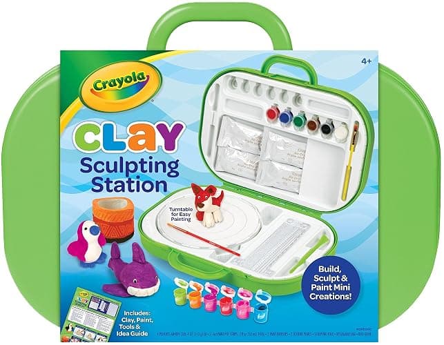 Crayola Clay Sculpting Station, Kids Clay, Sculpting Material, Craft kit, Art Set for Kids, Gift for Boys & Girls, Ages 6+ - Image 1