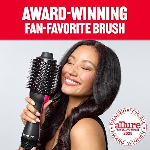 REVLON One-Step Volumizer Hair Dryer and Styler – Easy Salon-Style Blowouts – Less Frizz, More Shine, and Reduced Heat Damage, for All Hair Types and Lengths (Black) thumbnail 3